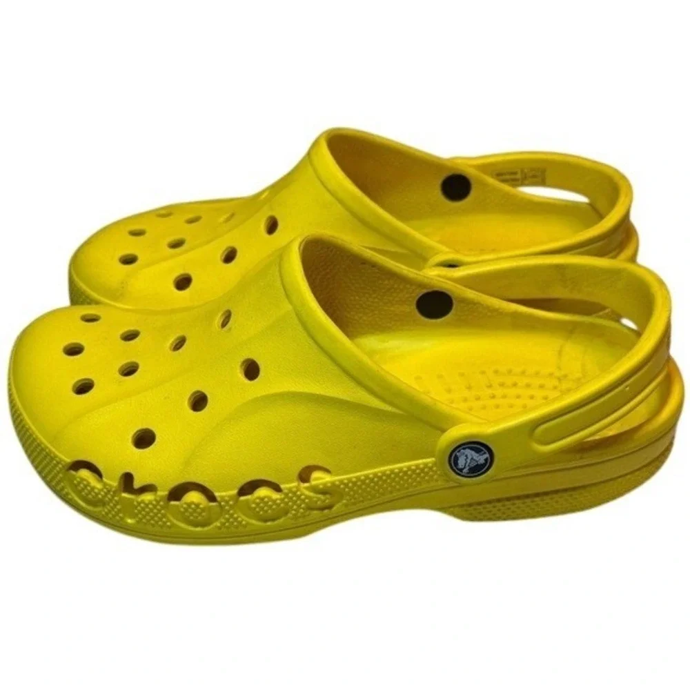 Crocs Baya Clog Lemon Yellow Comfort Slip On Waterproof Shoes Men's 8 Women's 10